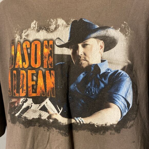 Jason‎ Aldean Burn It Down 2014 Concert T Shirt XL Gildan Tag - Picture 4 of 7